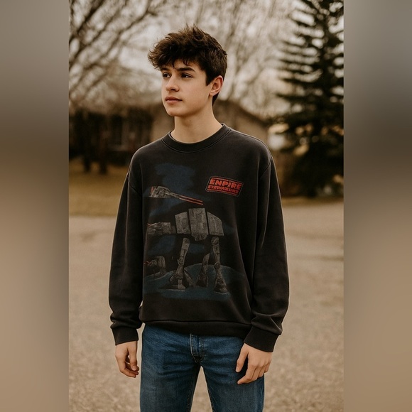 Hollister Other - Hollister men’s Empire Strikes Back Black Sweater Crewneck small EUC